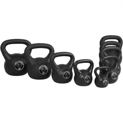 Ensemble complet de kettlebells 113 kg en plastique