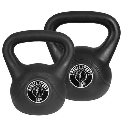 Ensemble Avantage Kettlebells 14 et 16 kg Plastique