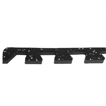 Sportschool Vloer Beschermingsmatten Rubber 4 matten + 8 eindstukken Wit