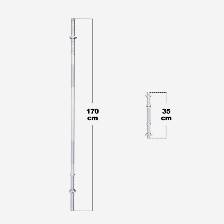 Set d'haltères 60 kg plastique - 30 mm