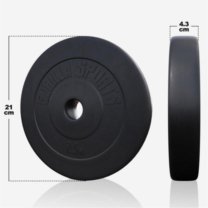 Jeu d'haltères longs 100 kg Plastique - 30 mm