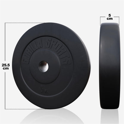 Jeu d'haltères longs 100 kg Plastique - 30 mm