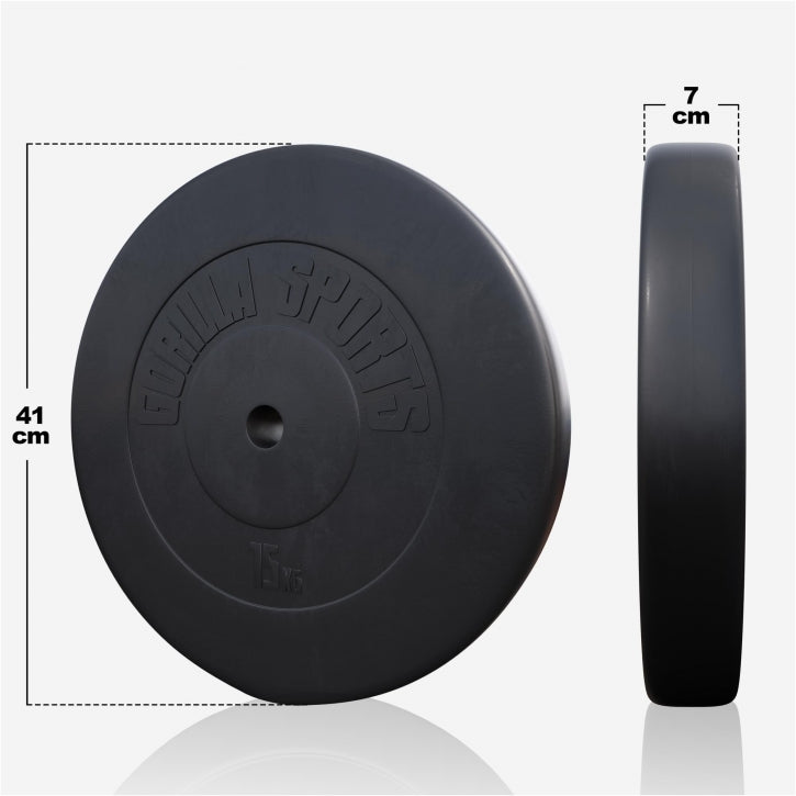 Jeu d'haltères longs 100 kg Plastique - 30 mm