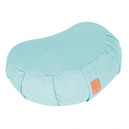 Coussin de yoga demi-lune bleu foncé