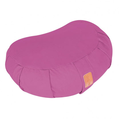 Coussin de yoga demi-lune bleu foncé