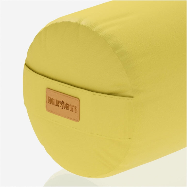 Coussin de yoga jaune