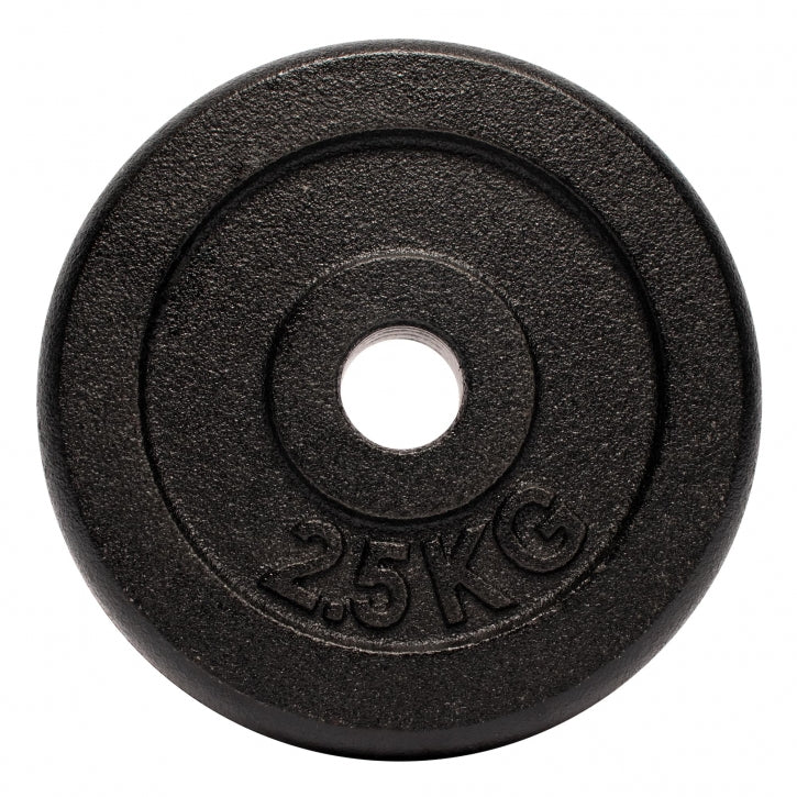 Dumbellset 20 kg gietijzer - 25 mm