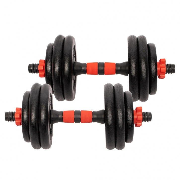 Dumbellset 25 kg gietijzer - 25 mm