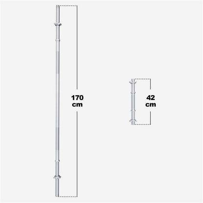 Jeu d'haltères longs 100 kg Gripper Plastique - 30 mm