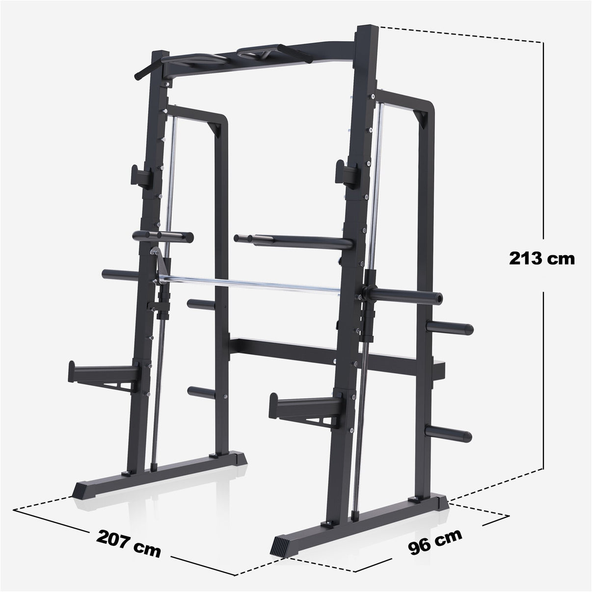 Smith Machine with Half Rack