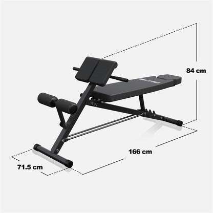 Halterbank met Hyperextensie