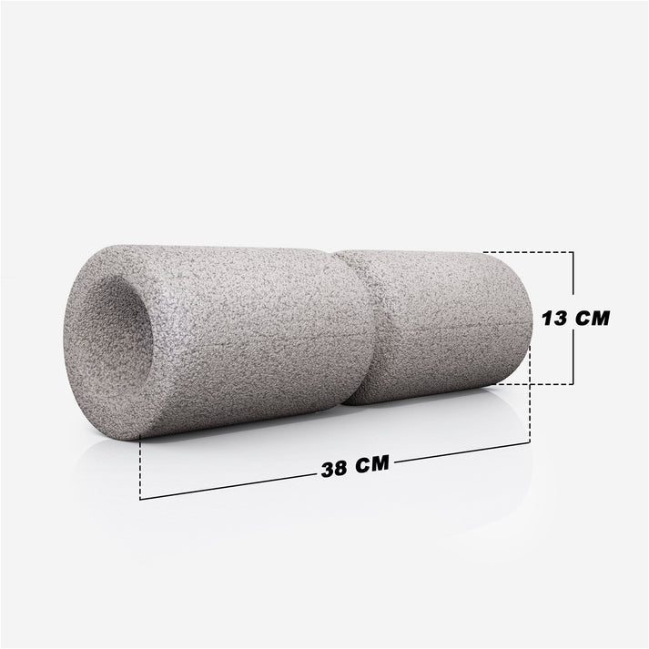 Foam roller 38 cm Grijs