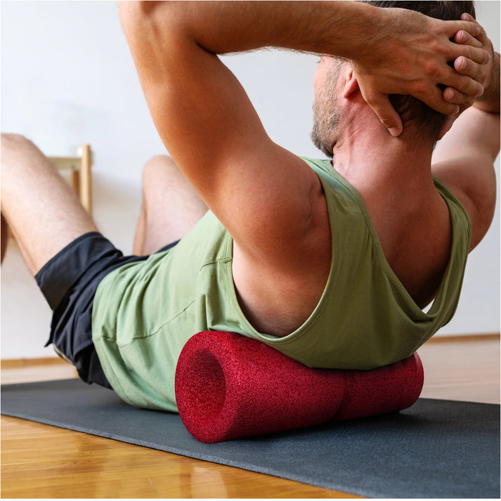 Foam roller 38 cm Rood