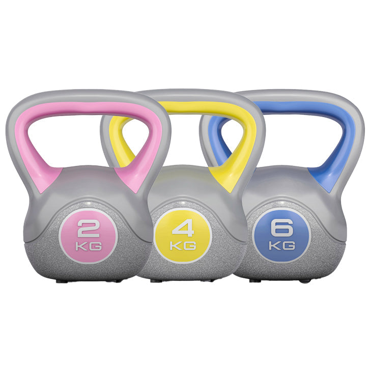 Ensemble Avantage Kettlebells 2, 4 et 6 kg Plastique Trendy