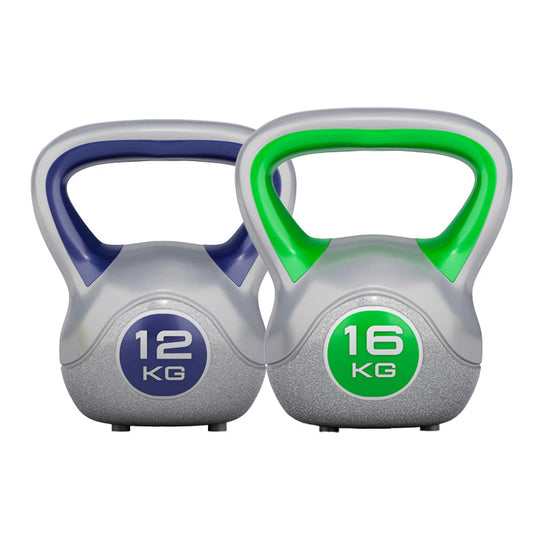 Voordeelset Kettlebells 12 en 16 kg Kunststof Trendy