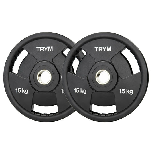 TRYM Olympische halterschijven set 2 x 15 kg - 50 mm