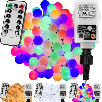 VOLTRONIC LED Verlichting Bollen 50 LEDs Adapter Multi Color