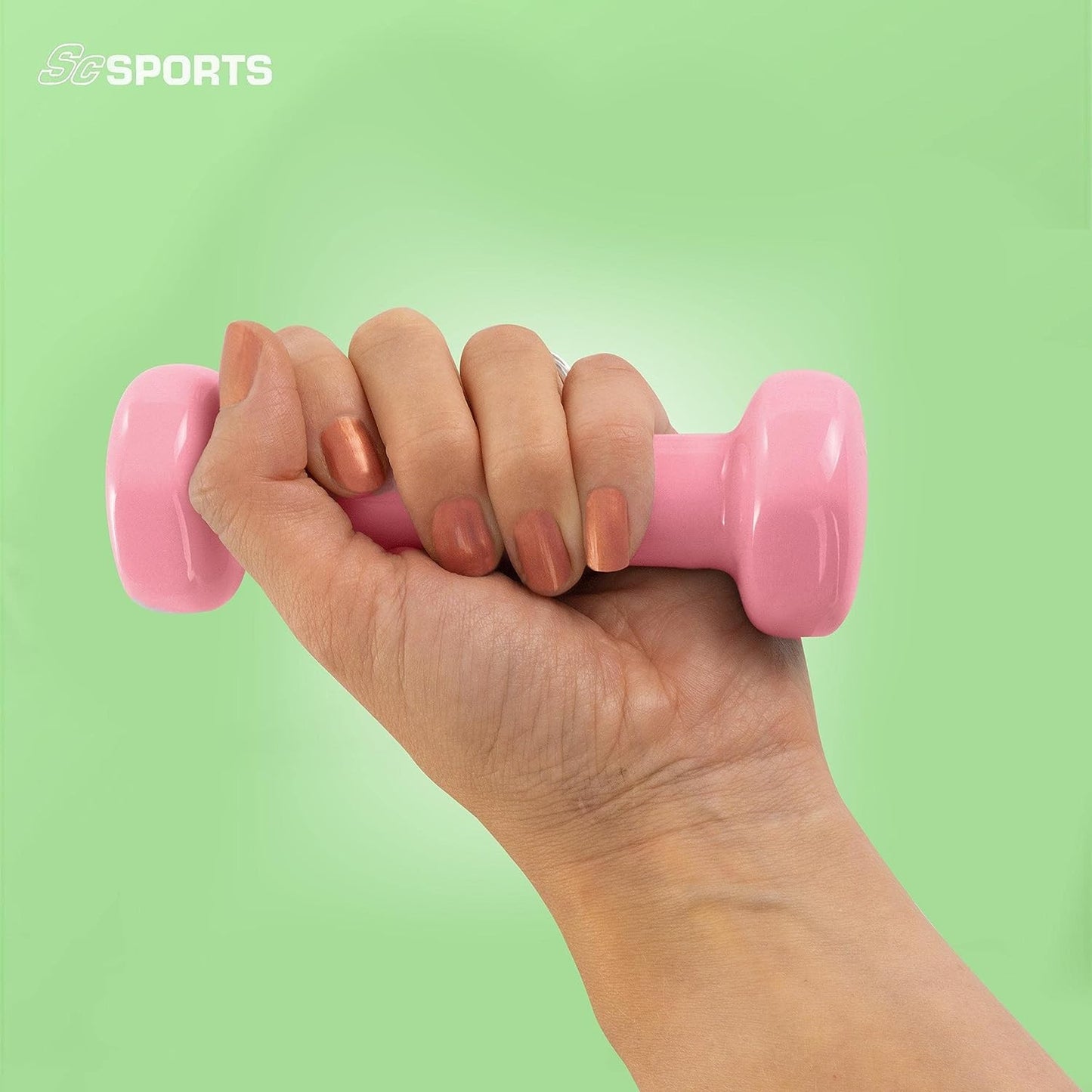 Ensemble d'haltères aérobic ScSPORTS 1 kg - 2 x 0,5 kg Rose