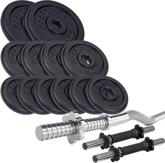 ScSPORTS EZ-curl set 34,5 kg Gietijzer