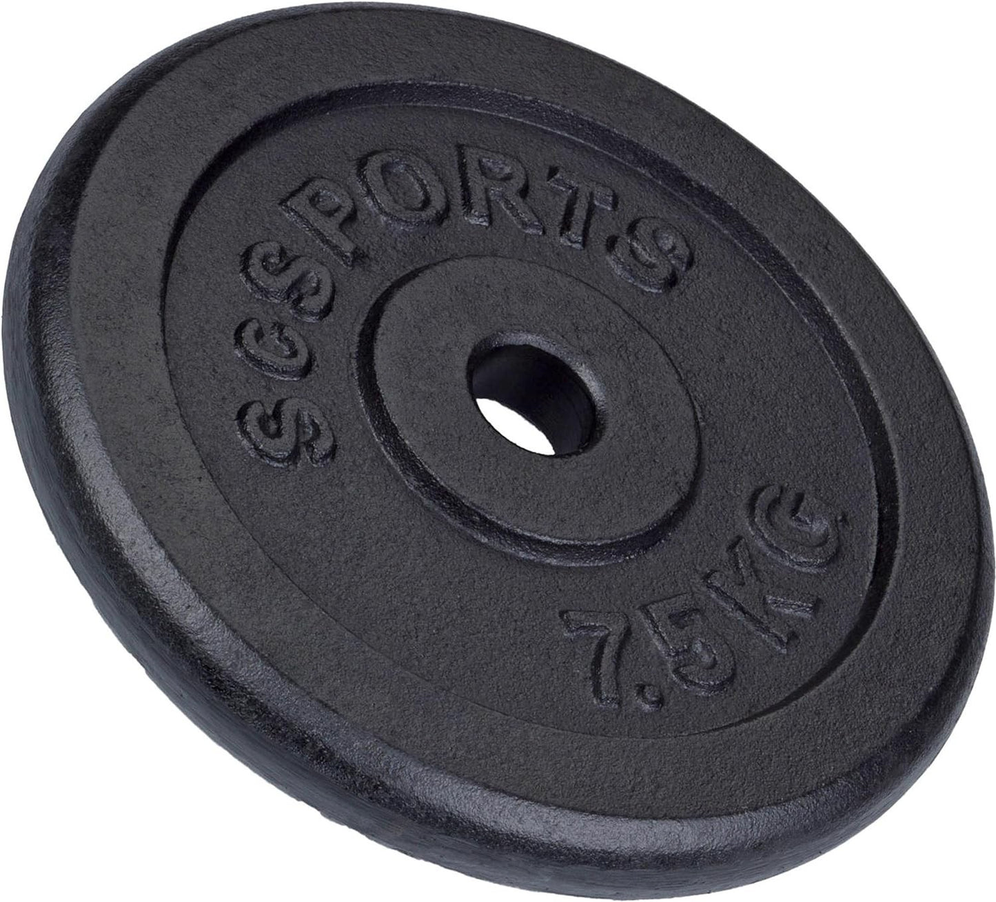 Jeu de disques de poids ScSPORTS 30 kg - 4 x 7,5 kg - Fonte - 30 mm