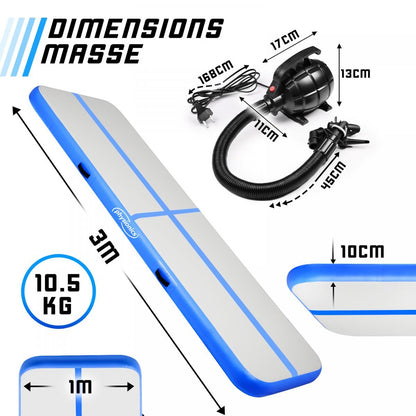 Physionics Airtrack 3 mètres