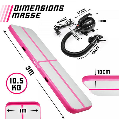 Physionics Airtrack 3 mètres