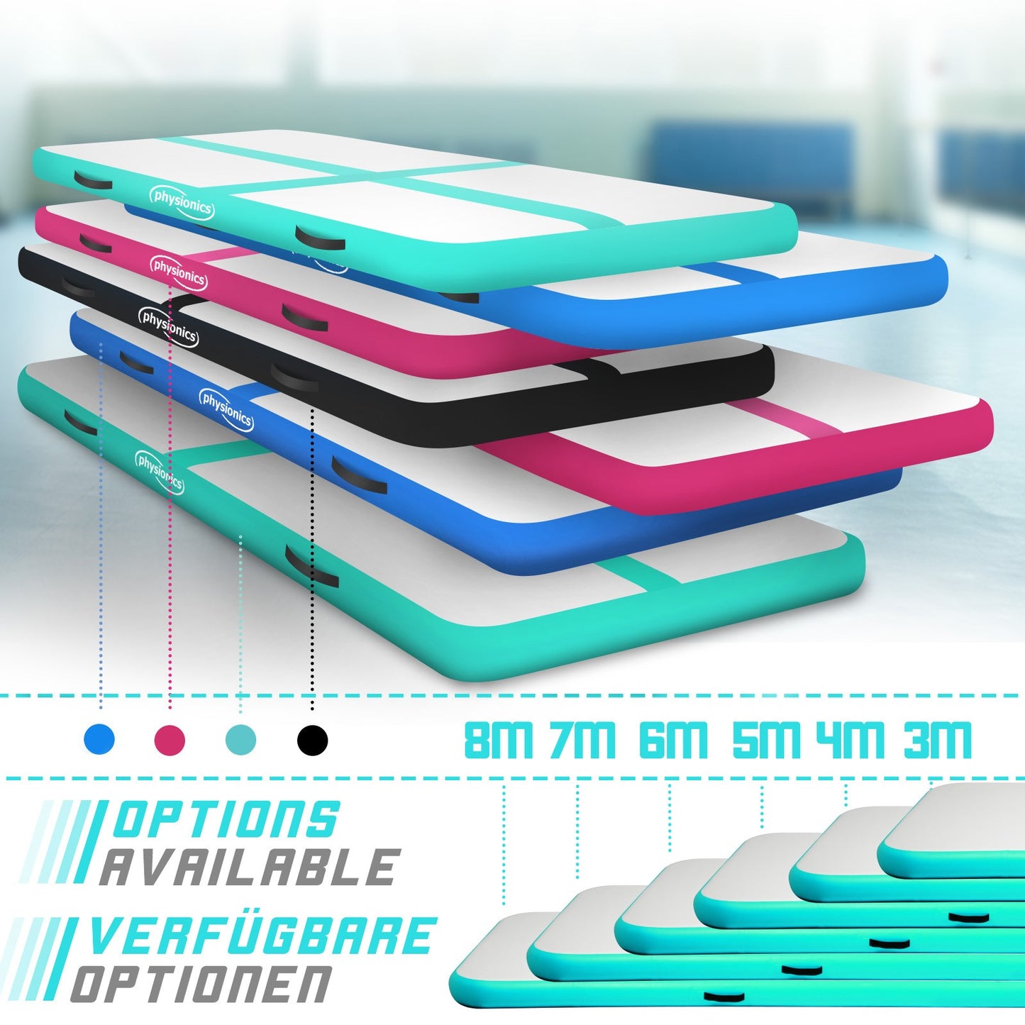 Physionics Airtrack 6 mètres