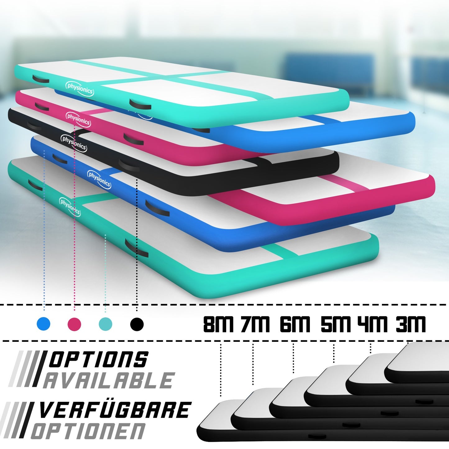 Physionics Airtrack 3 mètres