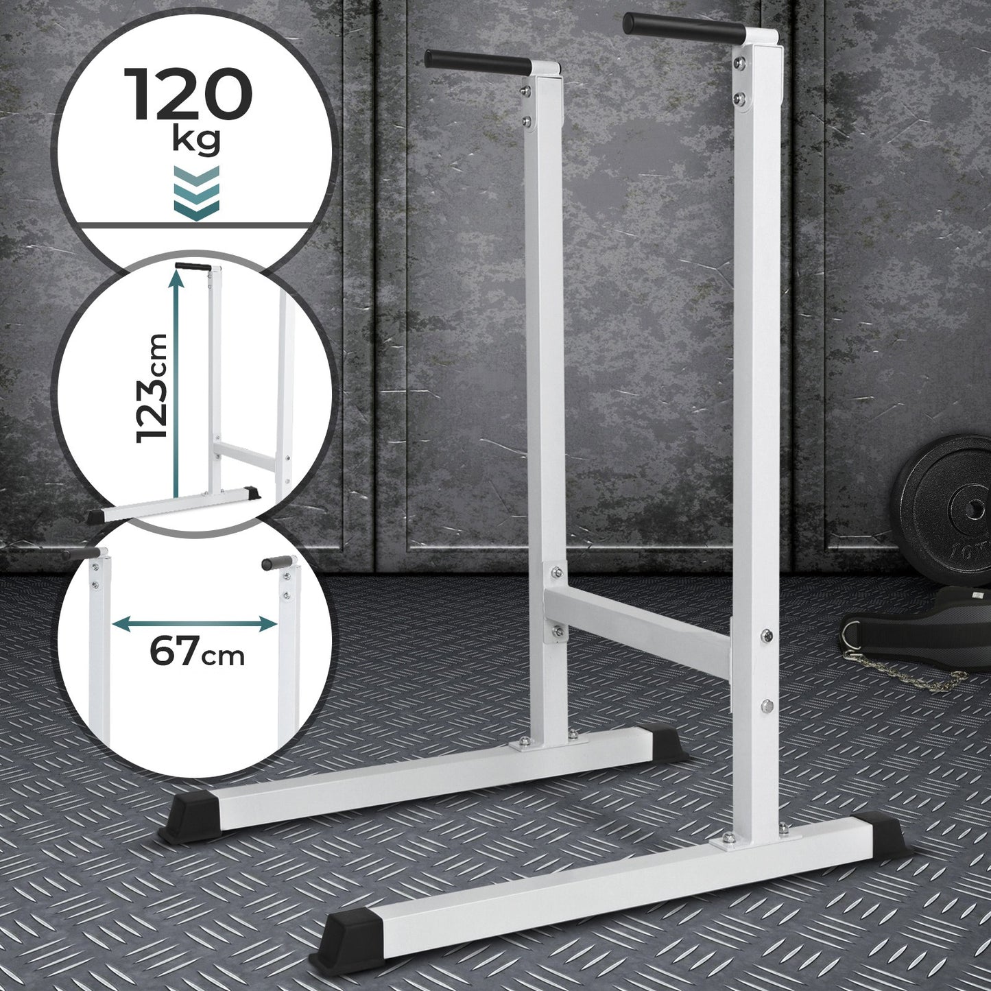 Barres à dips et parallettes Physionics