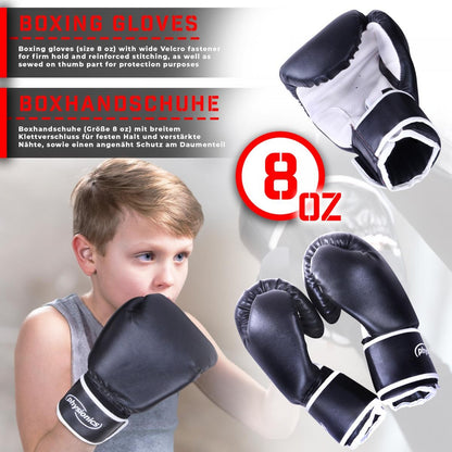 Sac de frappe Physionics pour enfants avec gants de boxe 25 x 60 cm 9 kg