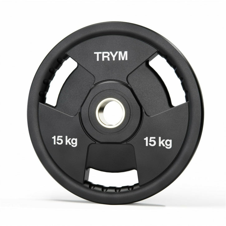 TRYM Lot de disques de poids olympiques 2 x 15 kg - 50 mm