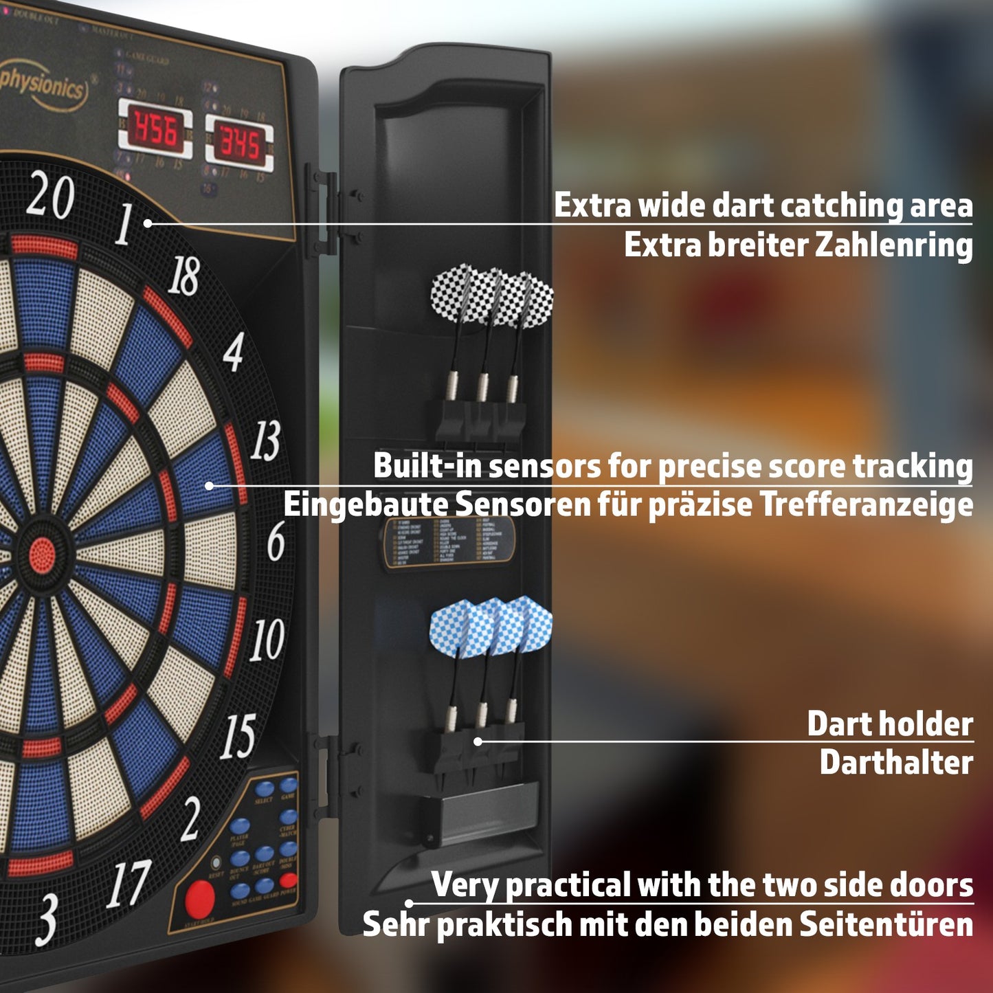 Physionics Dartboard Electronisch