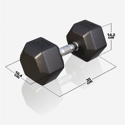 Gorilla Sports Dumbell hexagon 17,5 kg