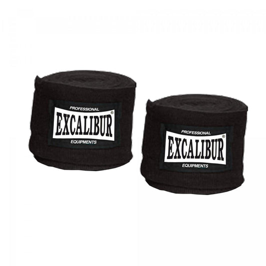 Bandage de boxe Excalibur Club PRO Noir