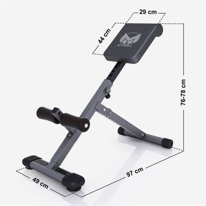 Banc d'hyperextension (pliable)