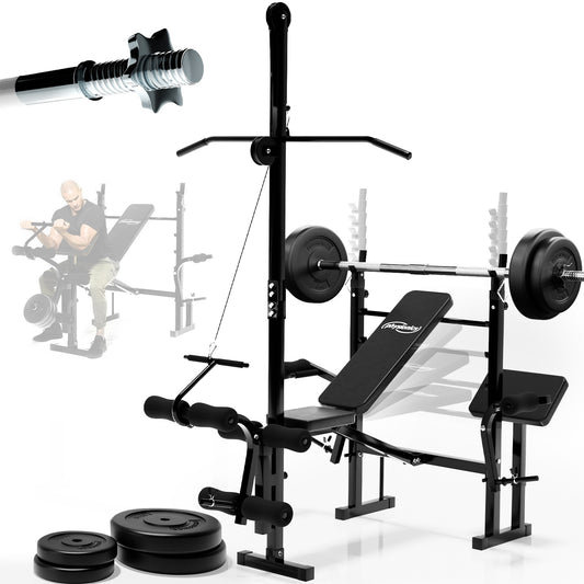 Banc de fitness Physionics Compete set avec barre 40 kg