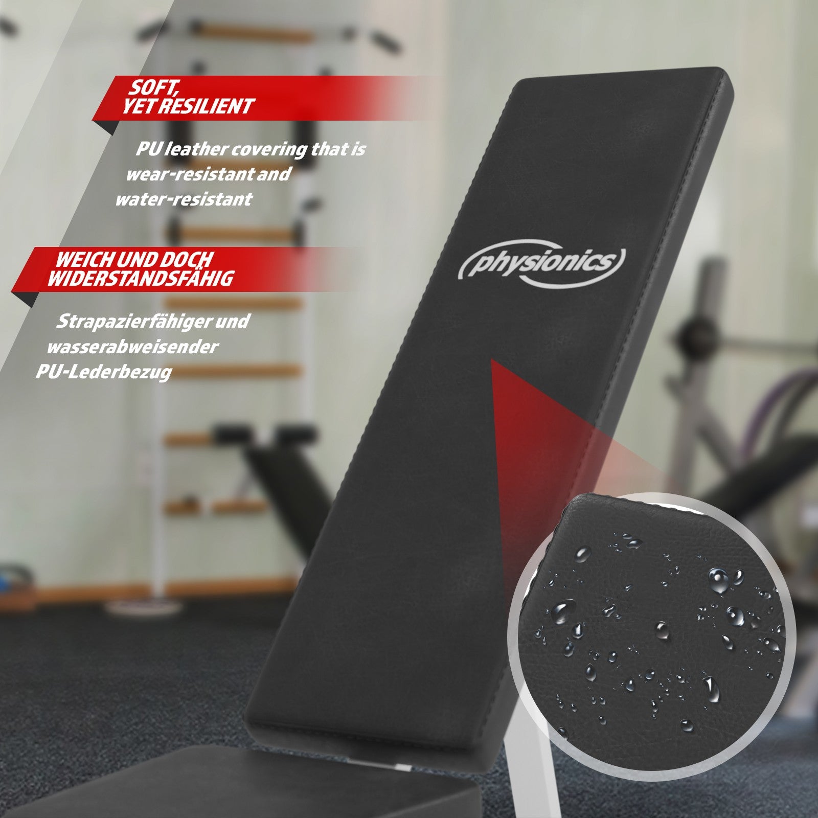Physionics® Sit Up Bank met beenfixatie, inklapbaar, 4-voudig verstelbaar, 51-63 cm, van staal, buiktrainer, trainingsbank, rugtrainer, buikbank, fitnessbank, workout bank voor buiktraining Physionics® Sit Up Bank met beenfixatie, inklapbaar, 4-voudig verstelbaar, 51-63 cm, van staal, buiktrainer, trainingsbank, rugtrainer, buikbank, fitnessbank, workout bank voor buiktraining