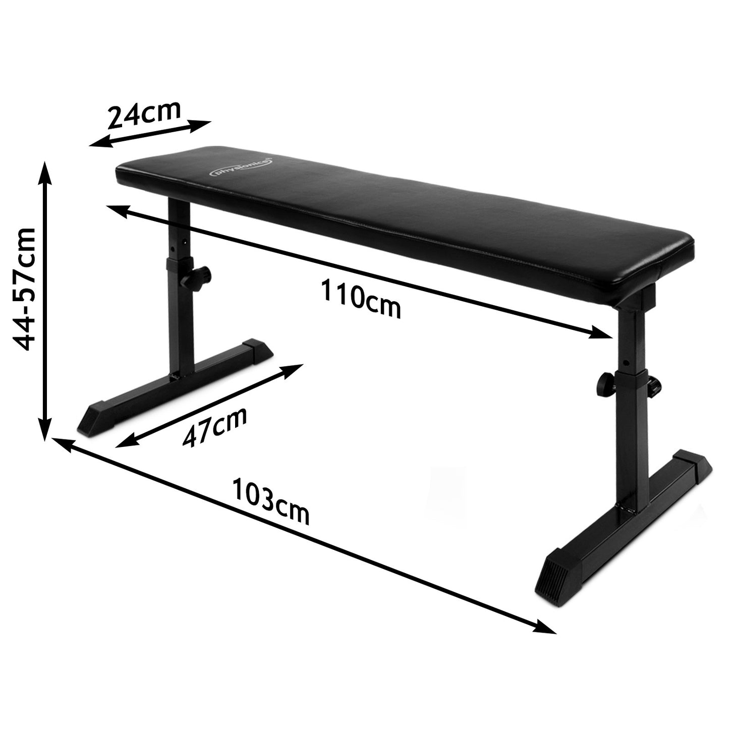 Banc de musculation Physionics plat réglable