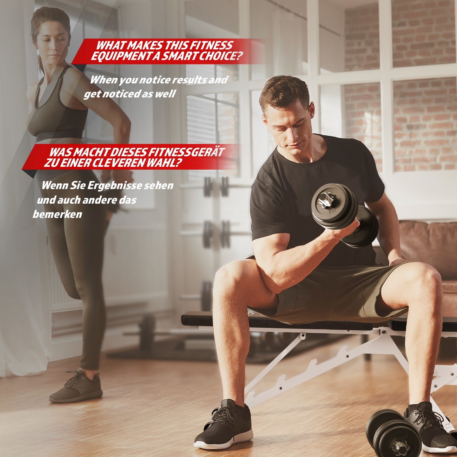 HOMCOM sit-ups buiktrainer met trainingskoorden trainingsbank multifunctioneel instelbaar HOMCOM sit-ups buiktrainer met trainingskoorden trainingsbank multifunctioneel instelbaar