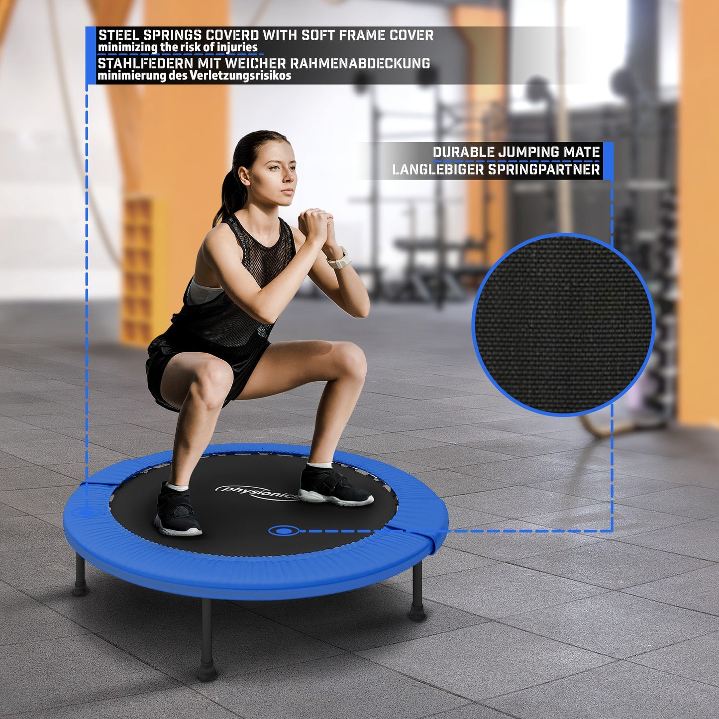 Trampoline de fitness Physionics Diamètre 91 cm