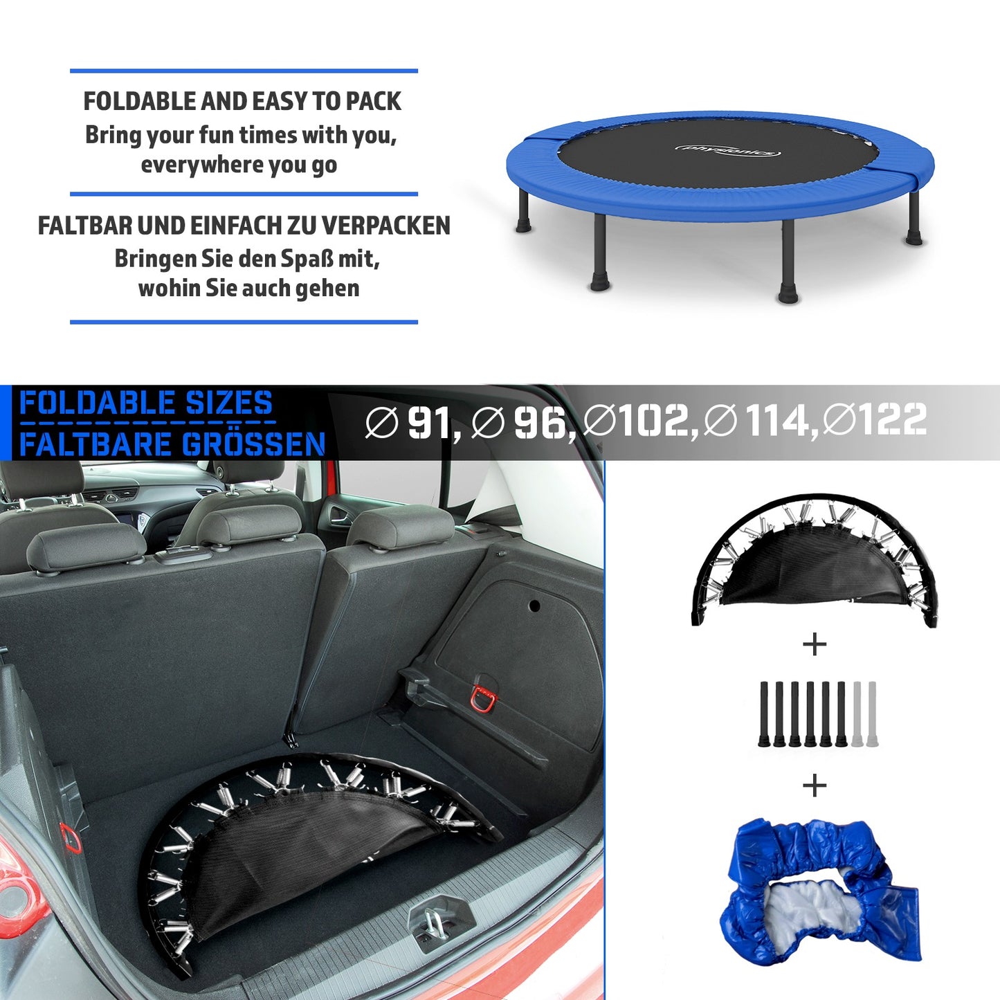 Physionics  Fitness Trampoline Diameter 102cm