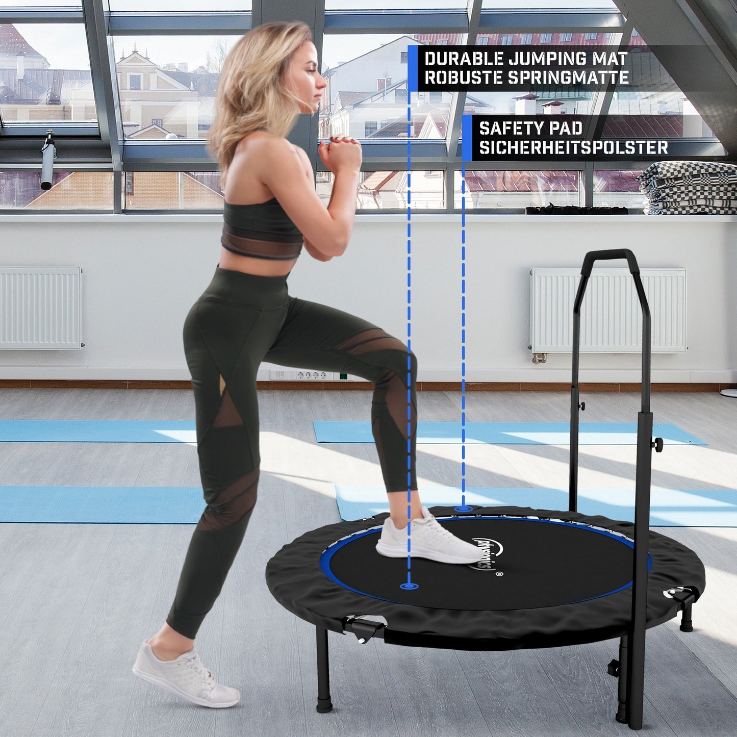 Physionics Fitness Trampoline Handgreep Diameter 101cm