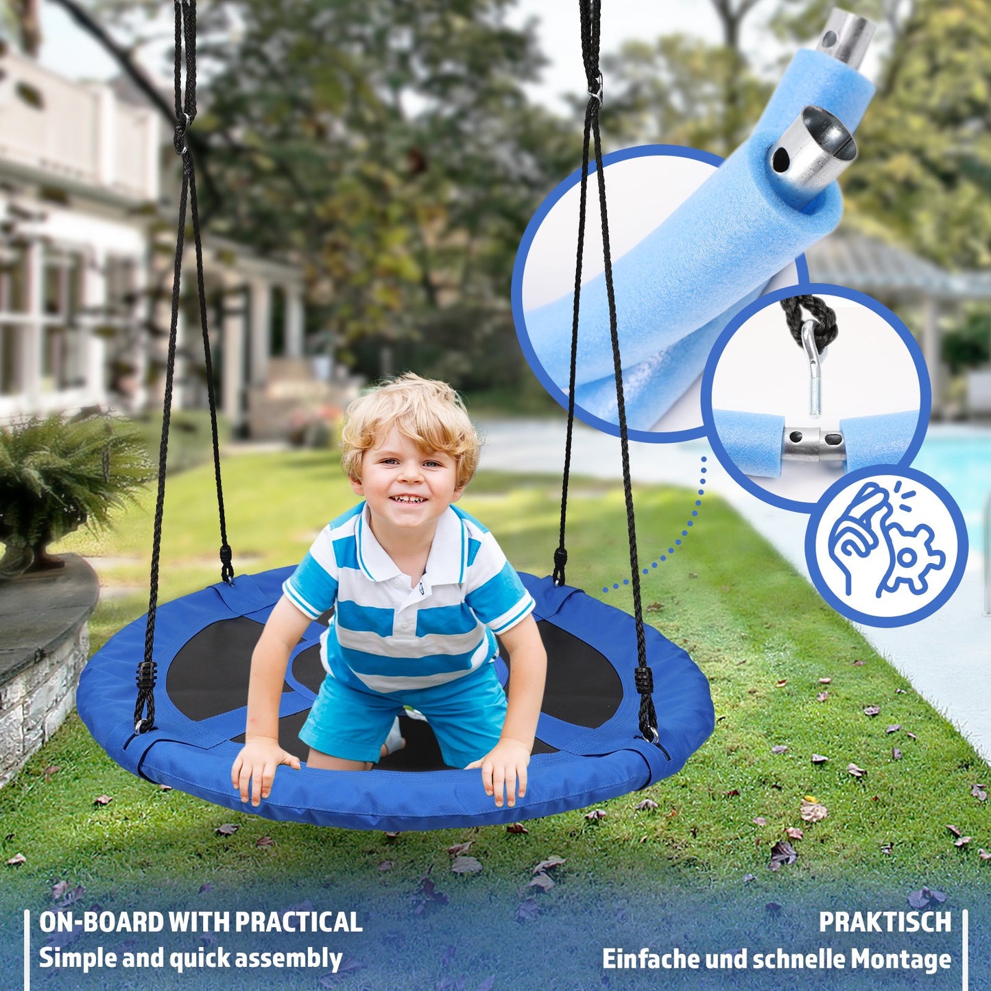 Balançoire d'extérieur Physionics Nest Swing Diamètre 100 cm