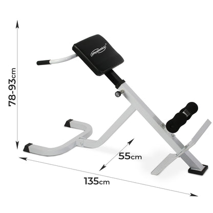 Banc d'hyperextension Physionics pour l'entraînement du dos et des abdominaux