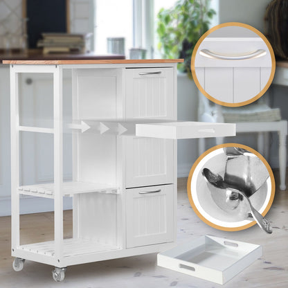 Miadomodo Keukentrolley op wielen