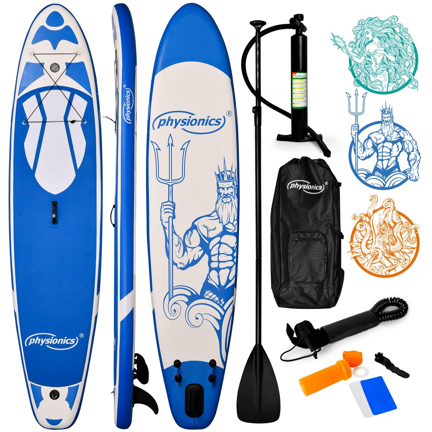 Physionics Sup Board 320cm Complete Set Watersport