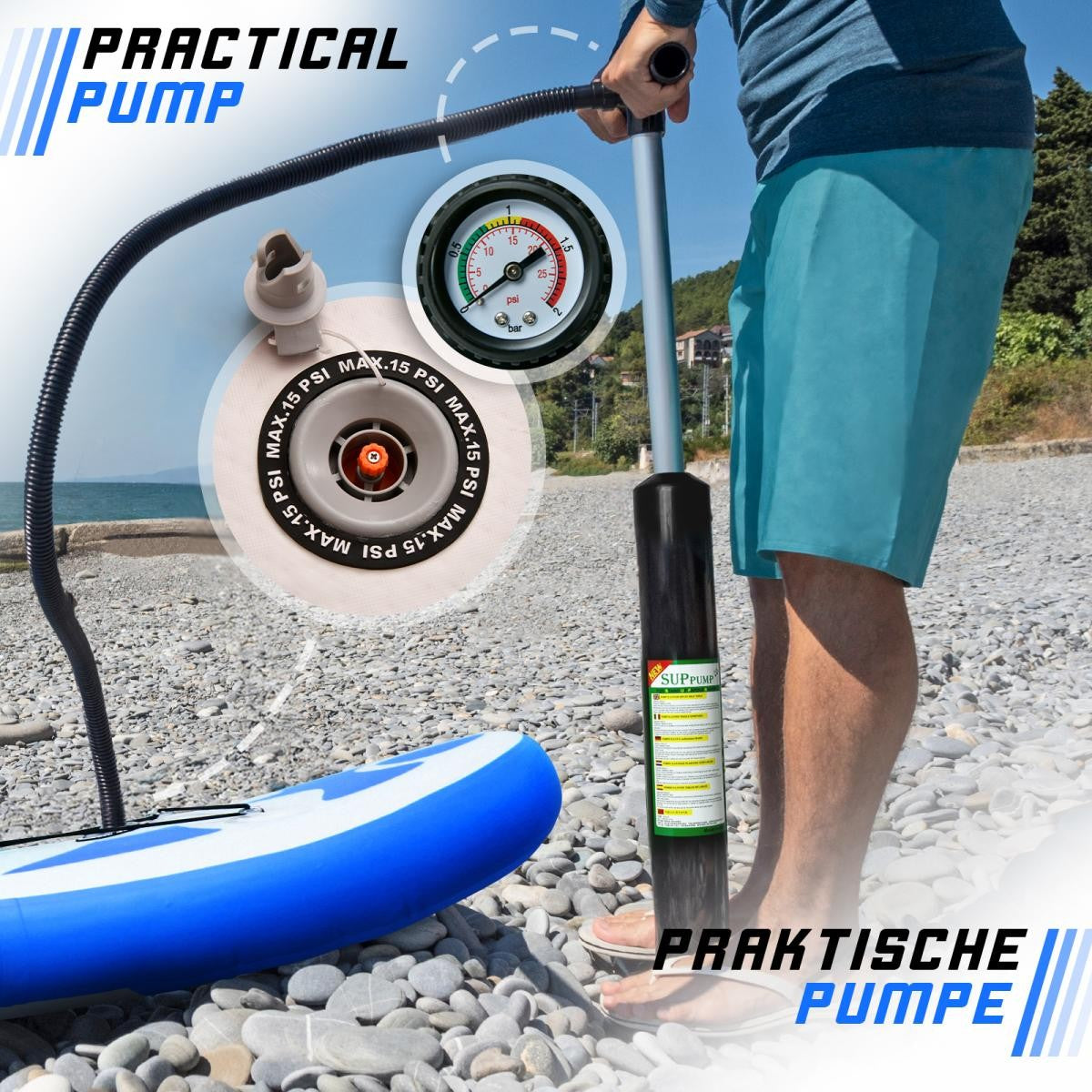 Physionics Sup Board 320cm Complete Set Watersport