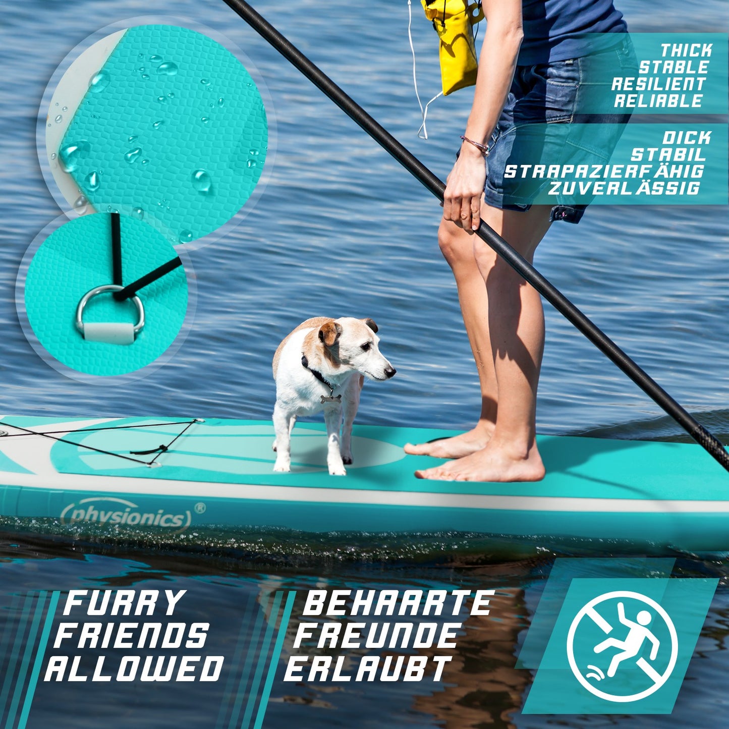 Planche de SUP Physionics 305 cm Ensemble complet Sports nautiques