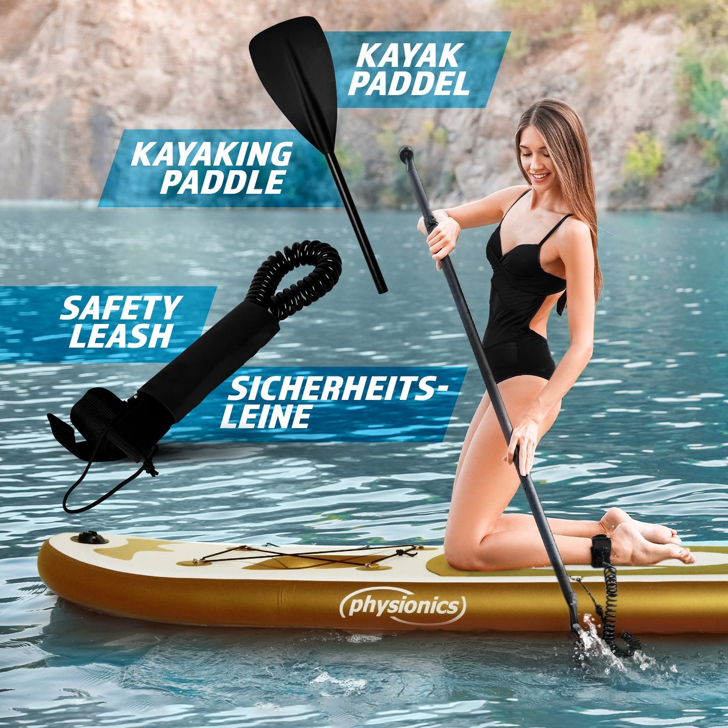 Planche de SUP Physionics 305 cm Ensemble complet Sports nautiques