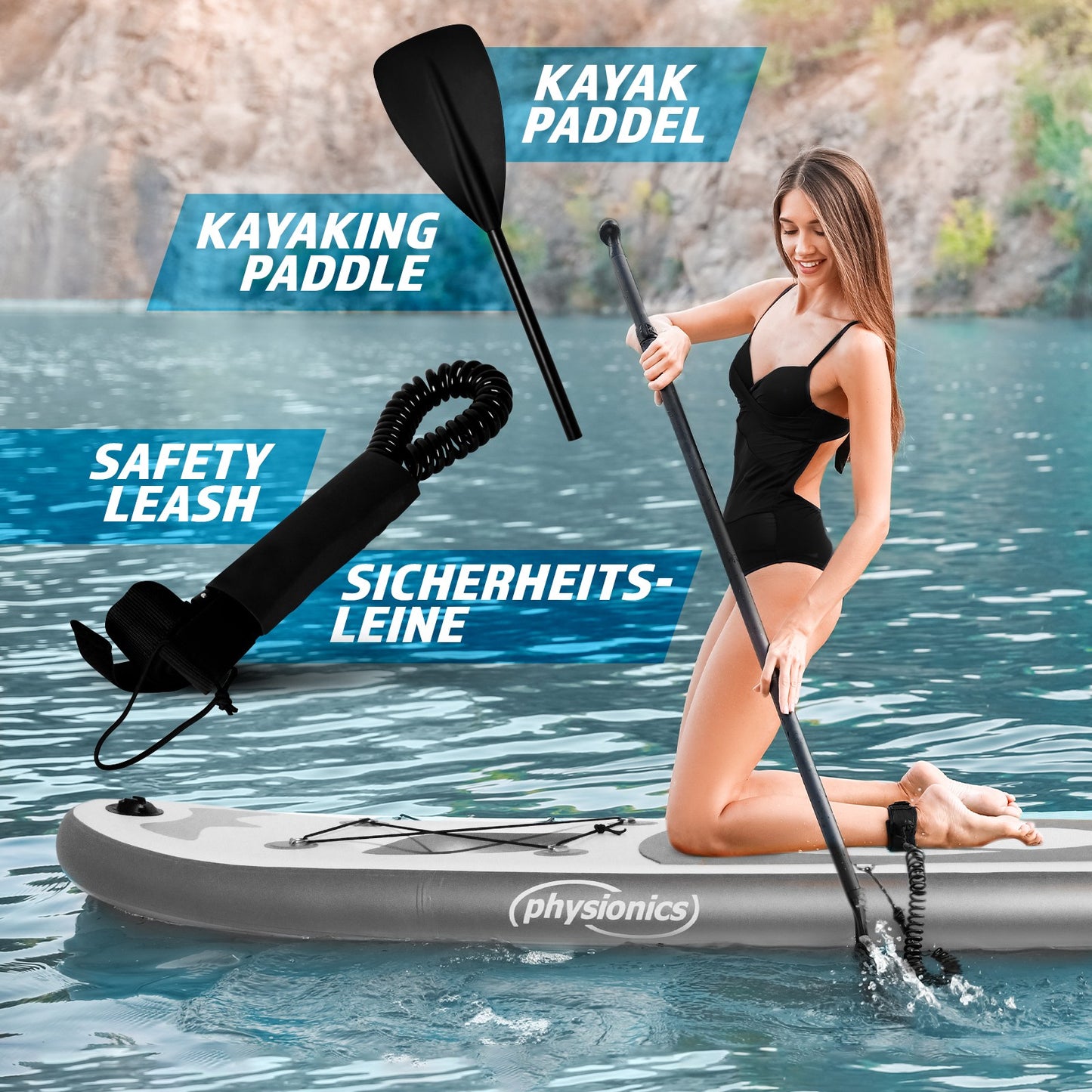 Physionics Sup Board 320cm Complete Set Watersport